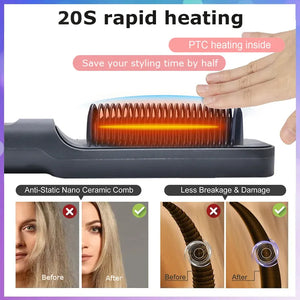 Electric Hair Straightener Brush