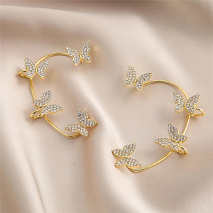 Leaf/Butterfly Ear Clips for Women