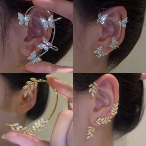 Leaf/Butterfly Ear Clips for Women