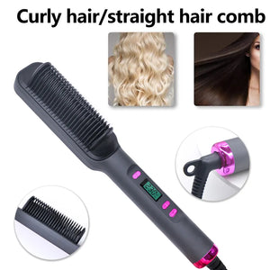 Electric Hair Straightener Brush